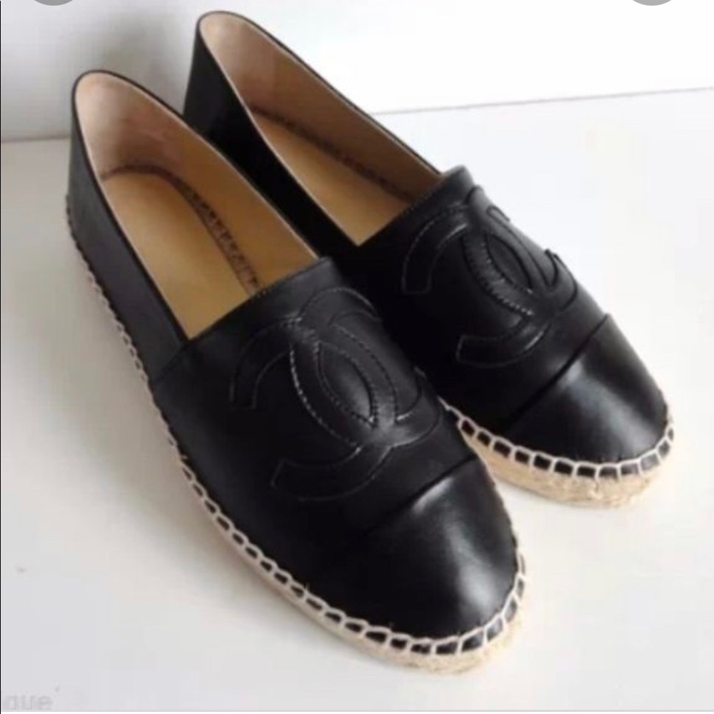 NIB Chanel Espadrilles Black Size 37